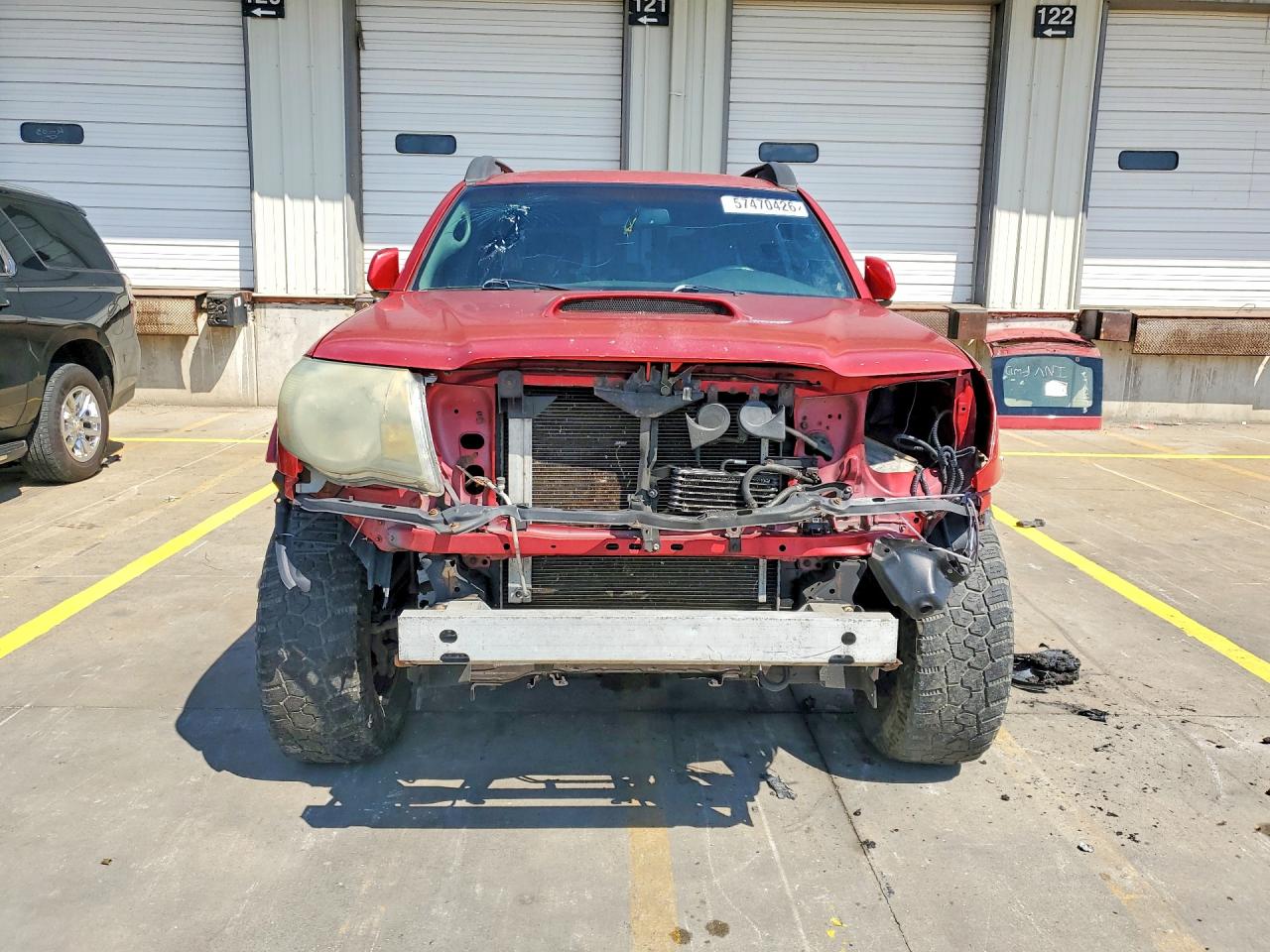 2009 Toyota Tacoma Double Cab Red vin: 3TMLU42NX9M026973