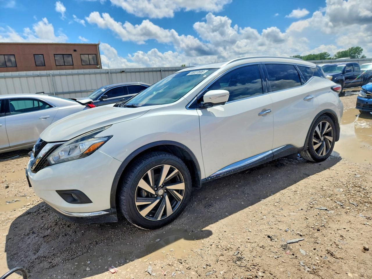 2015 Nissan Murano Platinum White vin: 5N1AZ2MH8FN271806