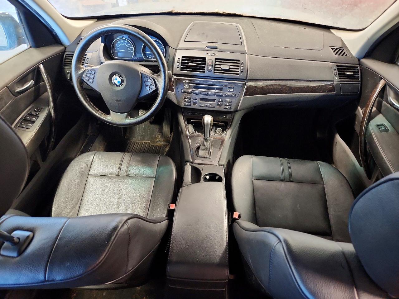 2007 Bmw X3 3.0si Black vin: WBXPC93447WF09904