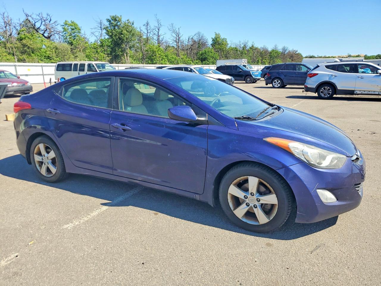 2013 Hyundai Elantra Gls Blue vin: 5NPDH4AE4DH303853
