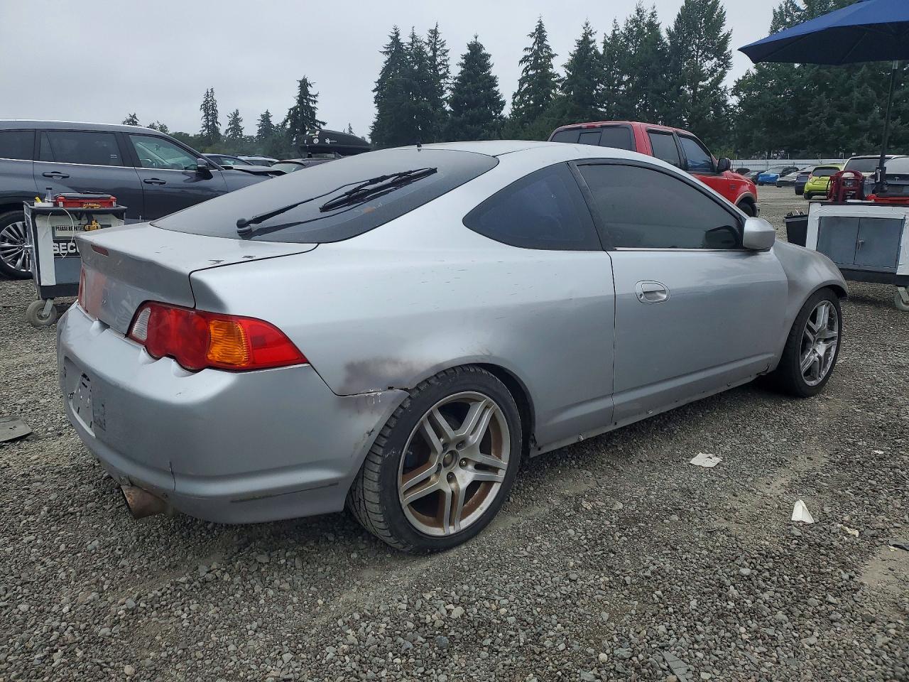 2004 Acura Rsx Silver vin: JH4DC538X4S006663