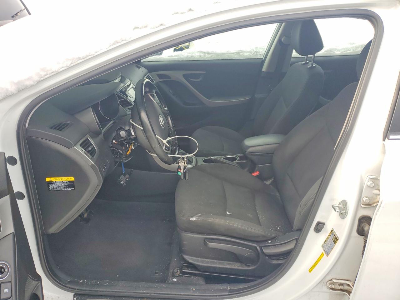 2015 Hyundai Elantra Se White vin: 5NPDH4AE6FH586369