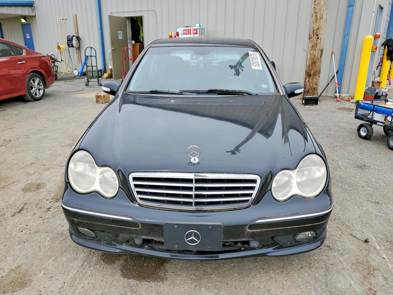 2006 Mercedes-benz C 230 Black vin: WDBRF52H66F743594