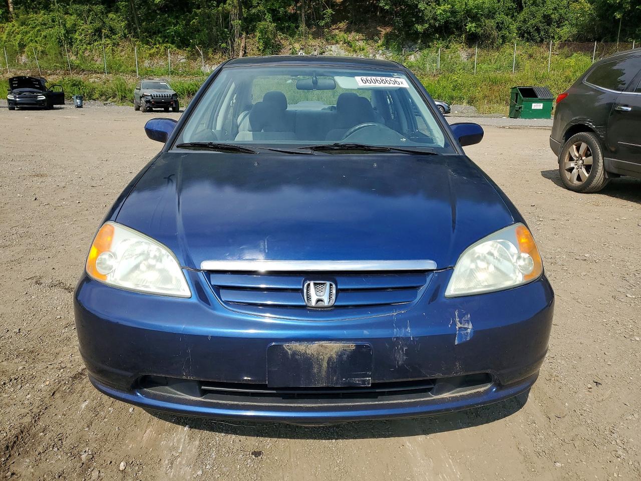 2003 Honda Civic Ex Blue vin: 2HGES26753H603981