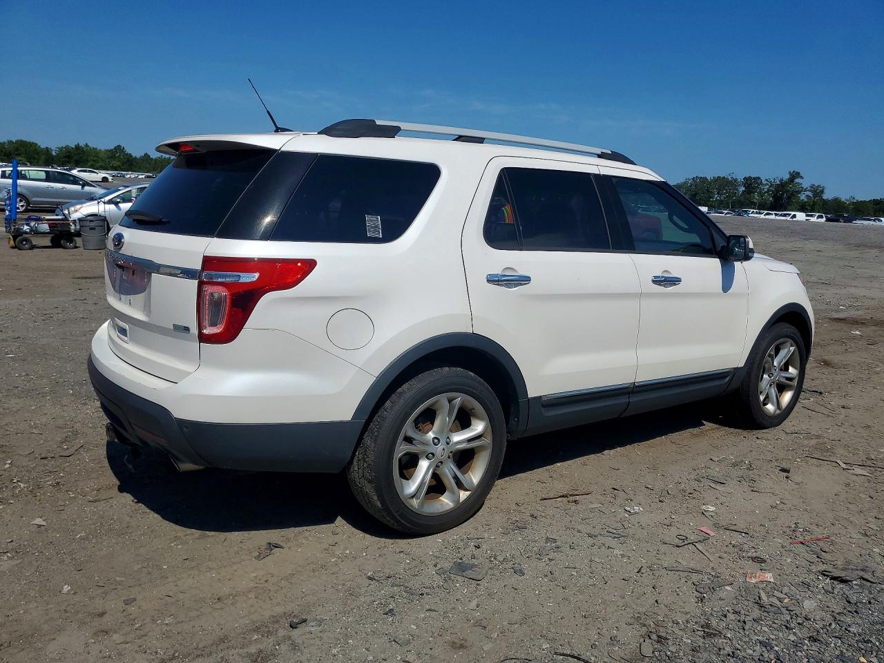 2015 Ford Explorer Limited White vin: 1FM5K8F86FGA56483