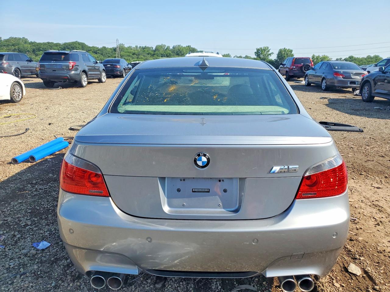 2006 Bmw M5 Gray vin: WBSNB93596B583301