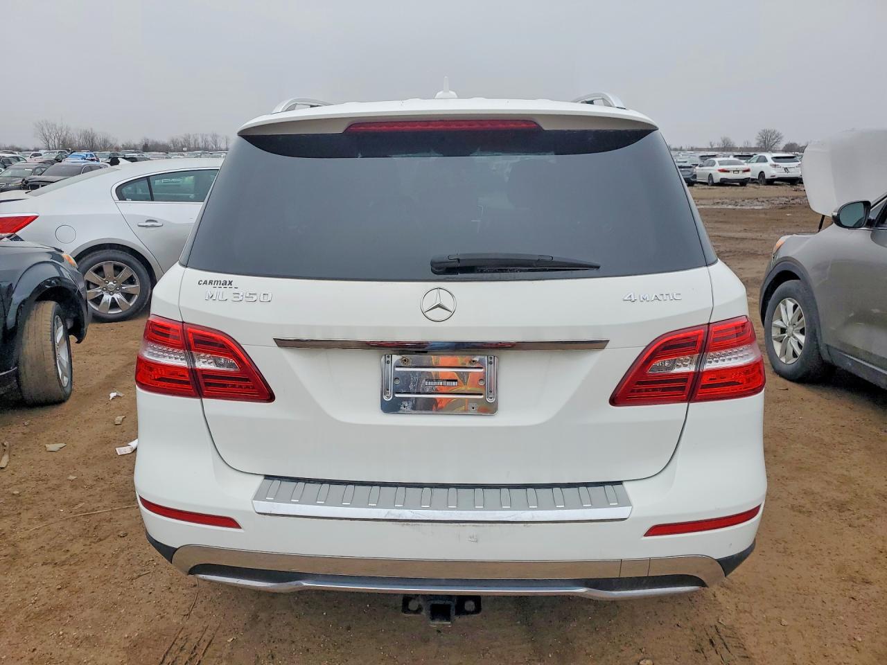 2014 Mercedes-benz Ml 350 4matic White vin: 4JGDA5HB7EA395552