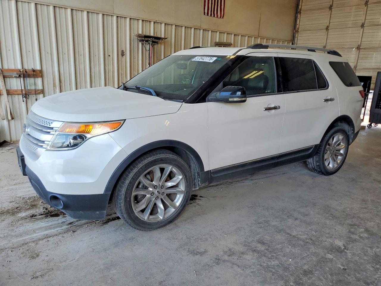 2012 Ford Explorer Xlt White vin: 1FMHK7D83CGA20272