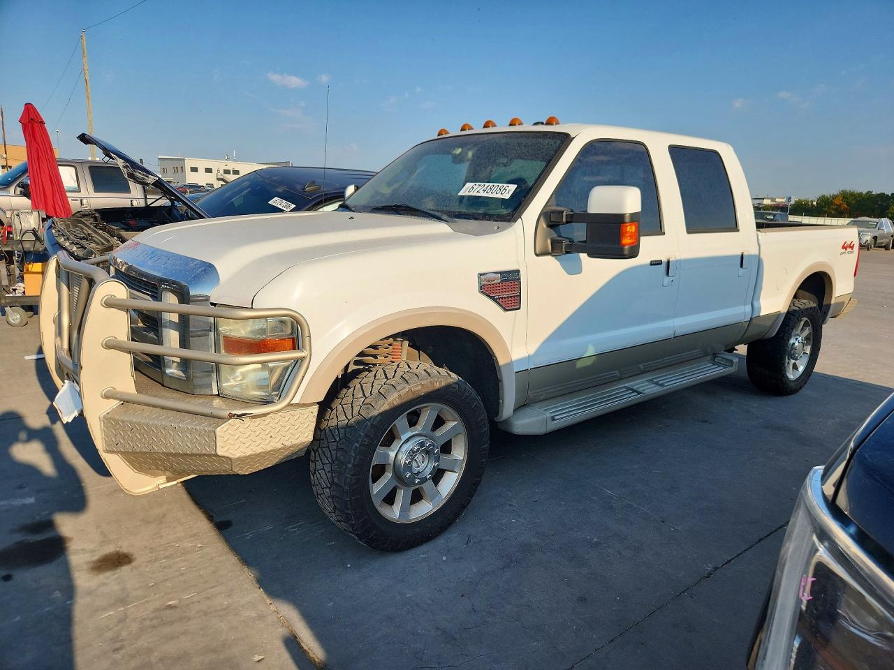 2009 Ford F250 Super Duty White vin: 1FTSW21R39EA73458