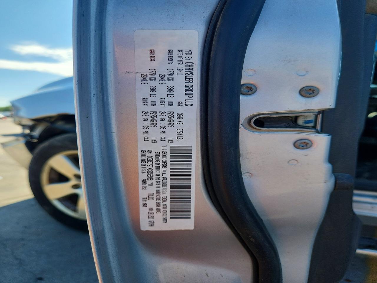 2012 Dodge Ram 1500 Slt Silver vin: 1C6RD7GTXCS153909