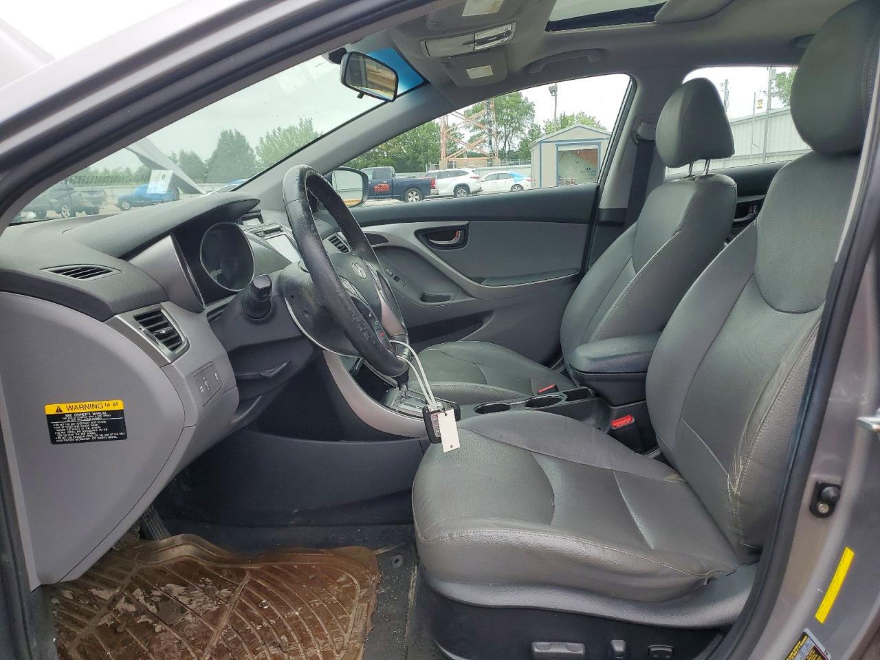 2013 Hyundai Elantra Limited Серебряный vin: KMHDH4AE8DU516533
