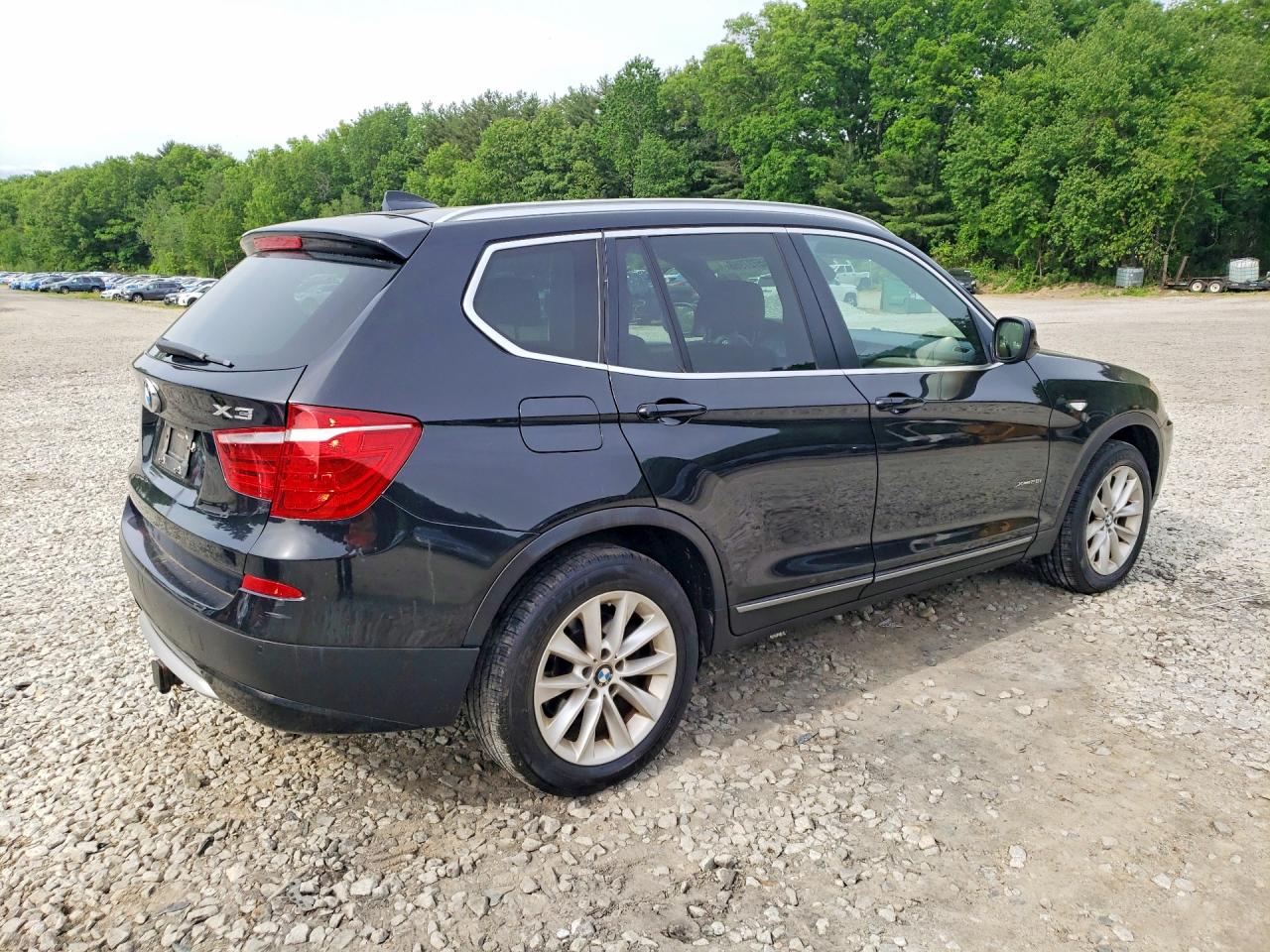 2012 Bmw X3 Xdrive28i Black vin: 5UXWX5C50CL719485