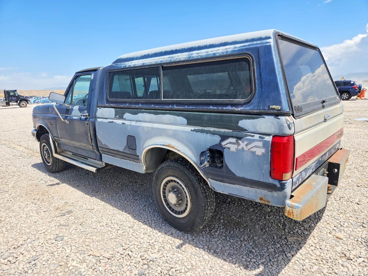 1991 Ford F250 Blue vin: 1FTEF26N2MPB24254