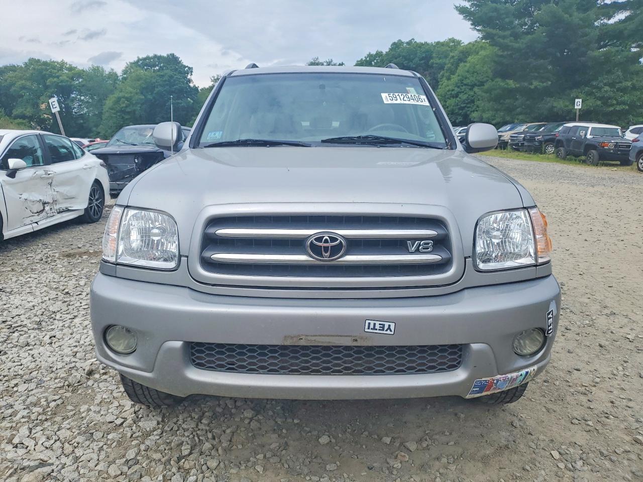 2004 Toyota Sequoia Limited Silver vin: 5TDBT48A54S227790