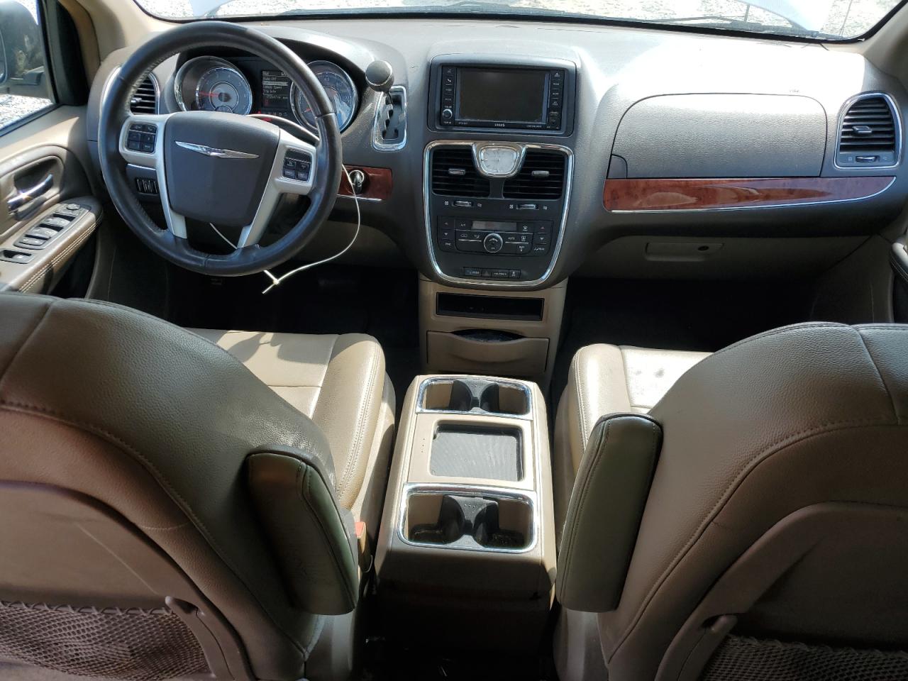 2014 Chrysler Town & Country Touring White vin: 2C4RC1BG1ER295234