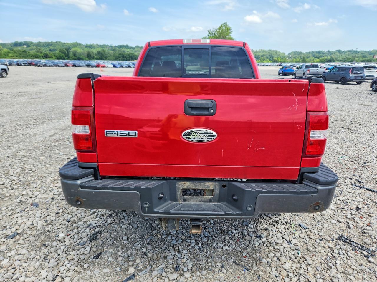 2005 Ford F150 Red vin: 1FTPX04595KC53815