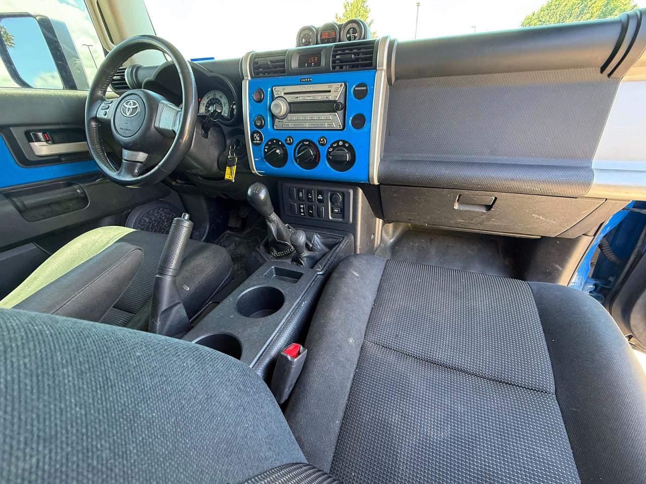 2007 Toyota Fj Cruiser Base Blue vin: JTEBU11F170076998
