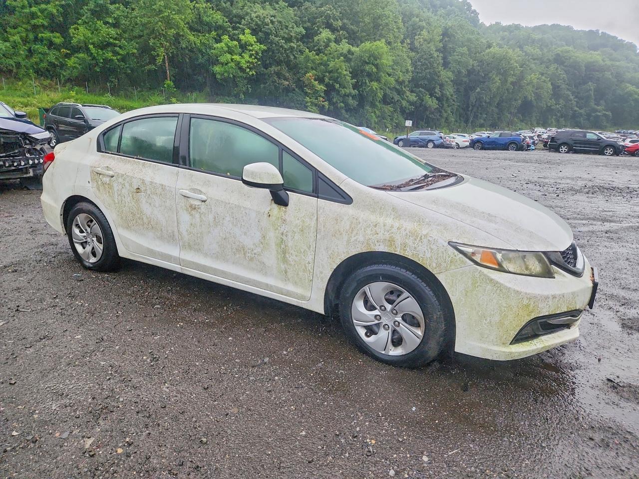 2013 Honda Civic Lx Белый vin: 2HGFB2F5XDH522656