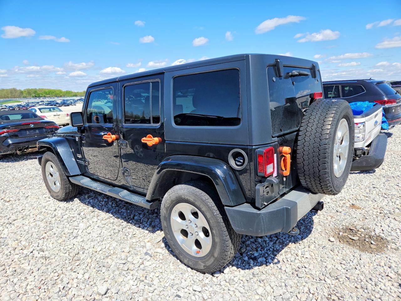 2014 Jeep Wrangler Unlimited Sahara Черный vin: 1C4BJWEG5EL233263