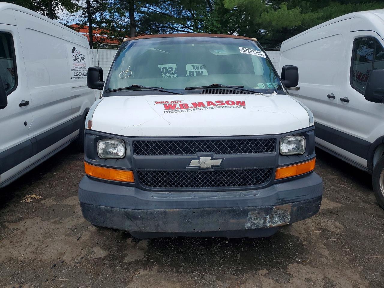2007 Chevy Express G1500 Cargo ** Pri Fleet ** Белый vin: 1GCFG15X371149556