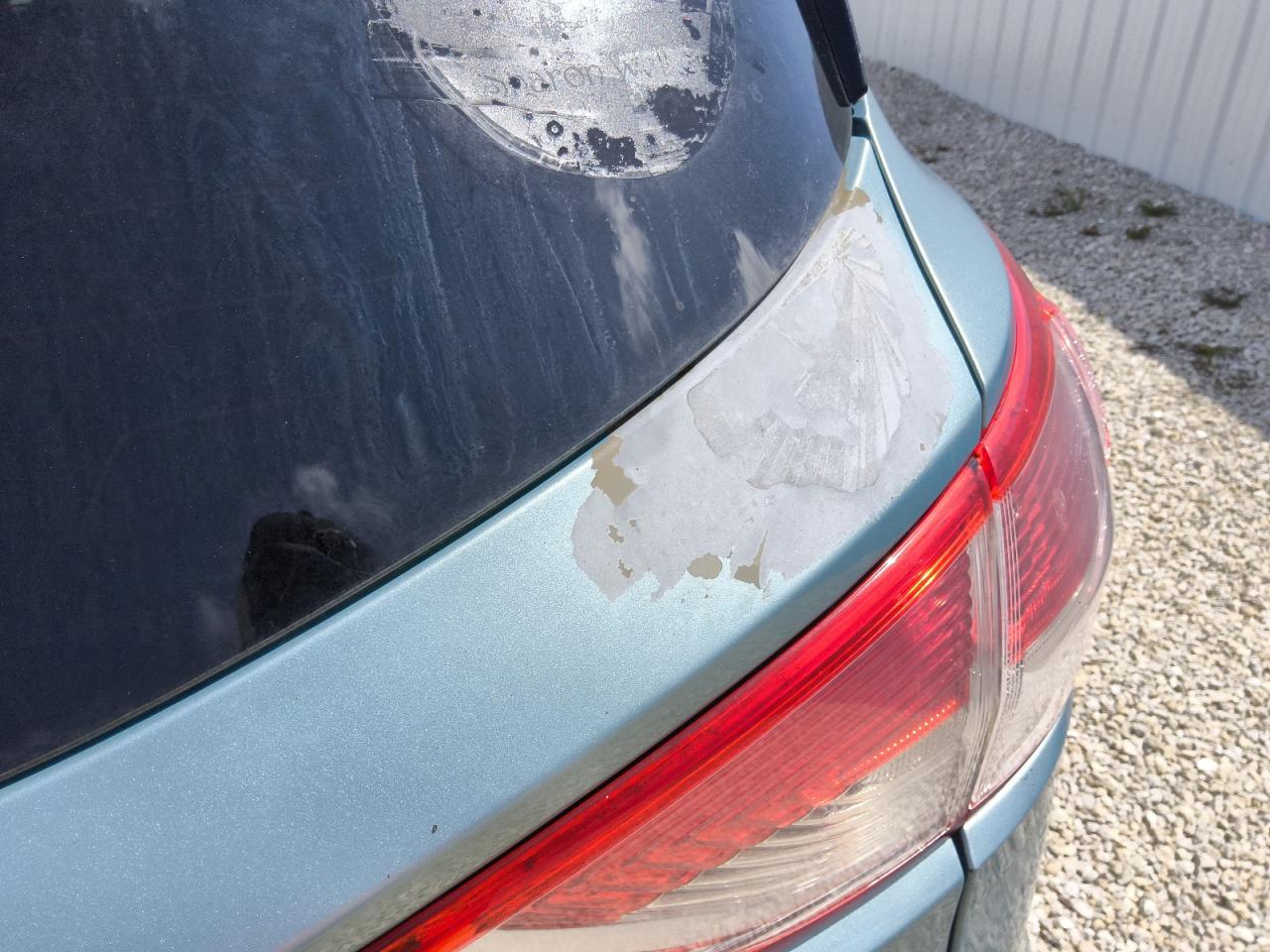 2013 Ford Escape Se Blue vin: 1FMCU0GX7DUA25718 Damage: Lift Gate, Peeling, > 12 Inches