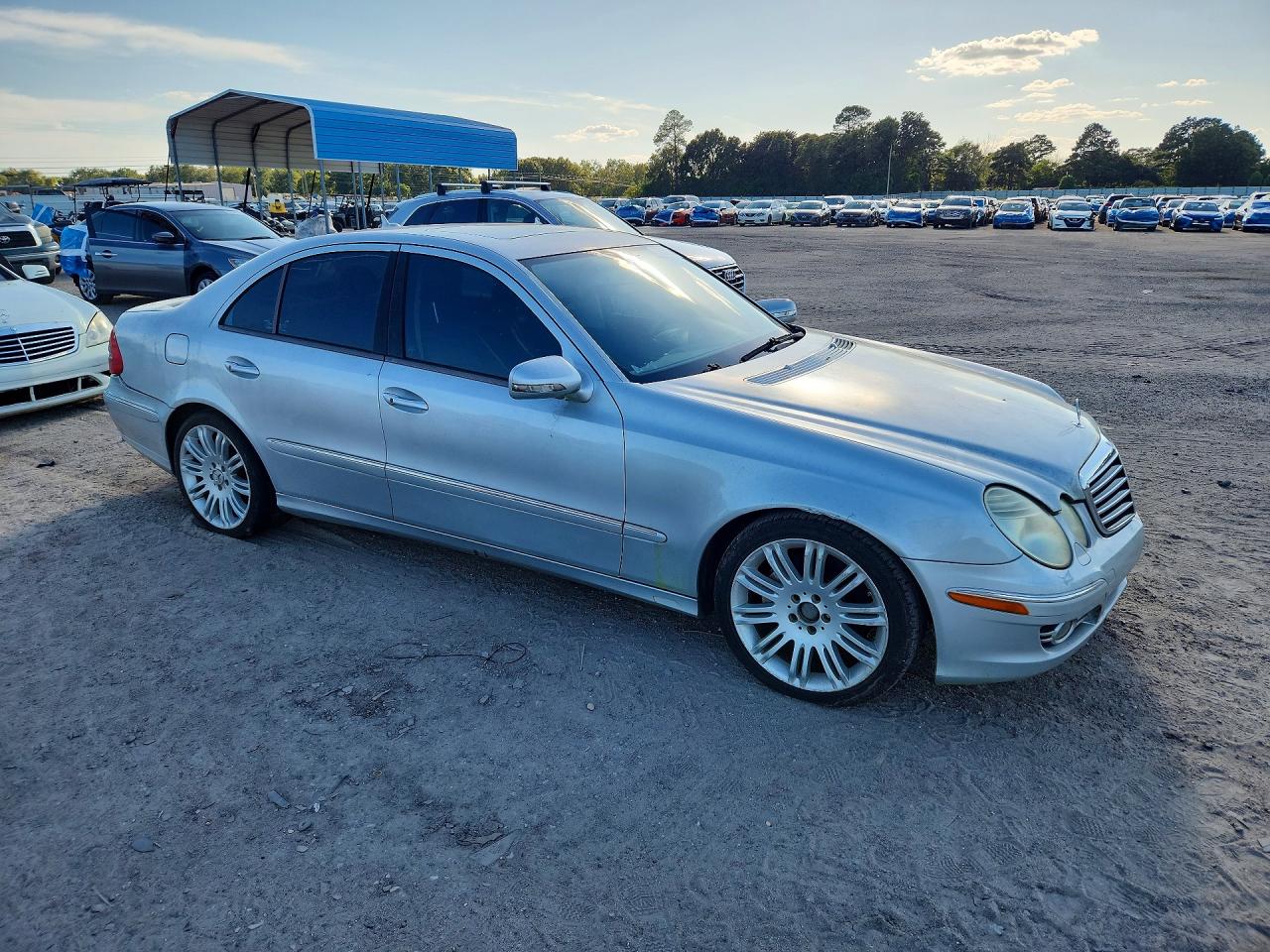 2007 Mercedes-benz E 350 Silver vin: WDBUF56XX7B153855