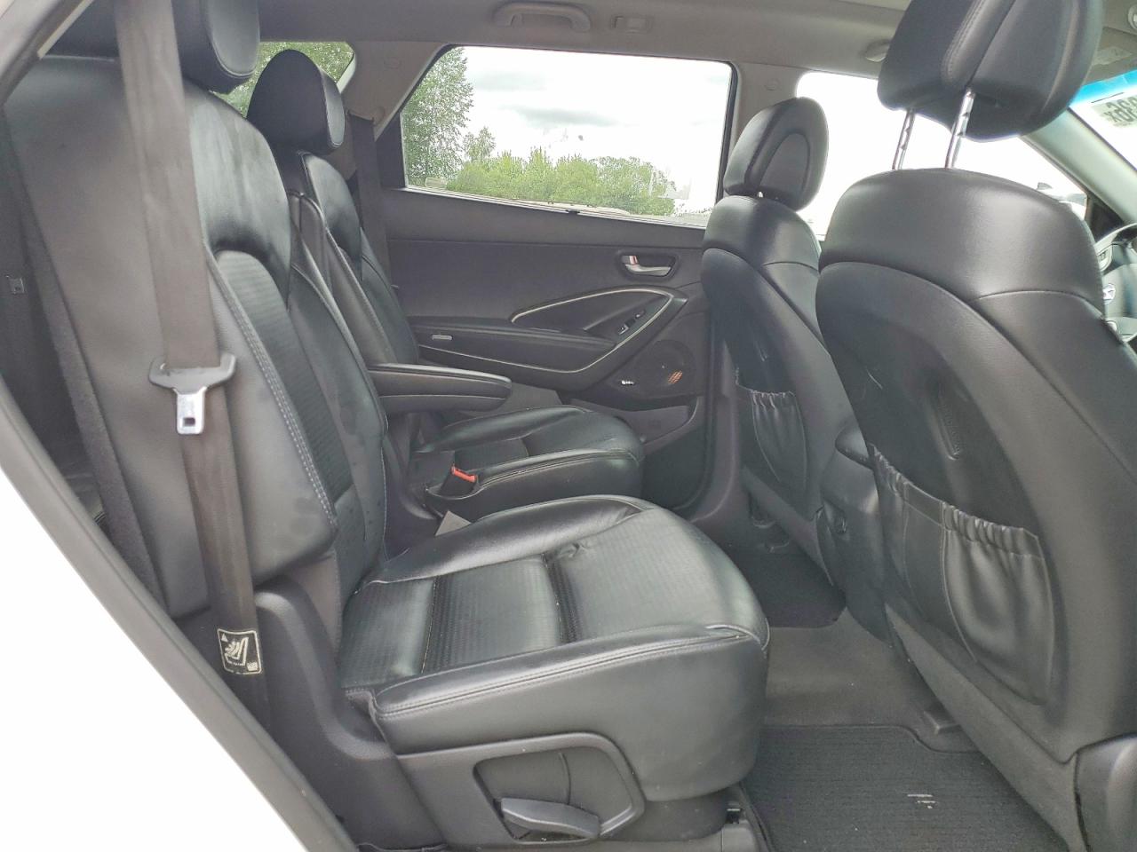 2014 Hyundai Santa Fe Limited White vin: KM8SR4HF8EU041602