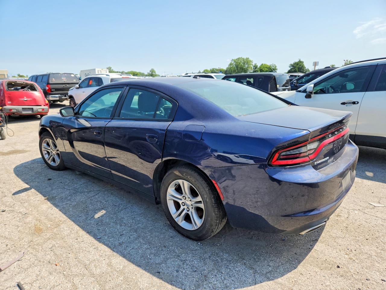 2015 Dodge Charger Se Blue vin: 2C3CDXBG7FH836045