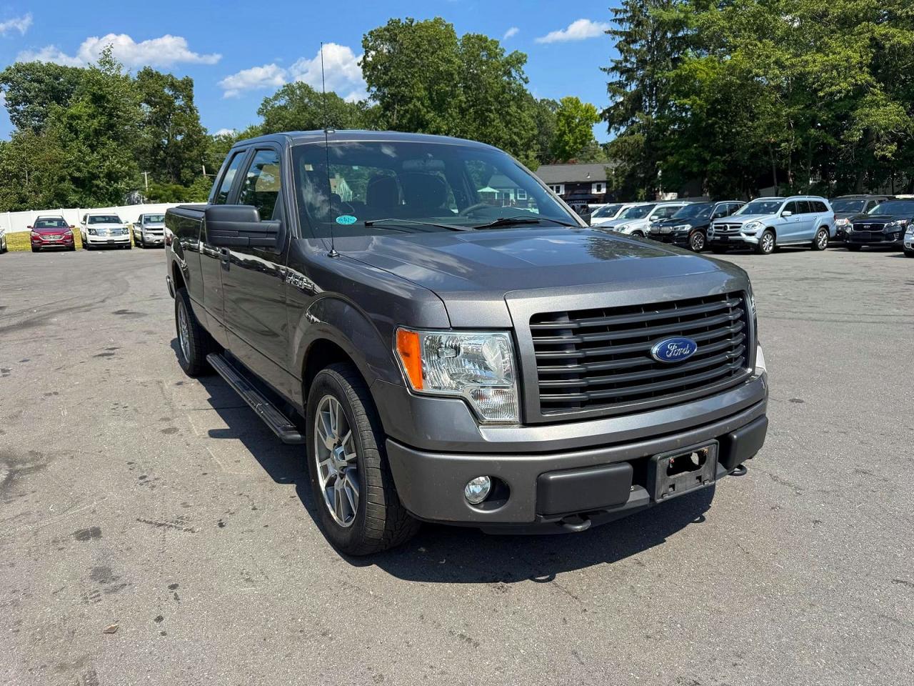 2014 Ford F150 Super Cab Gray vin: 1FTFX1EF0EFB91867