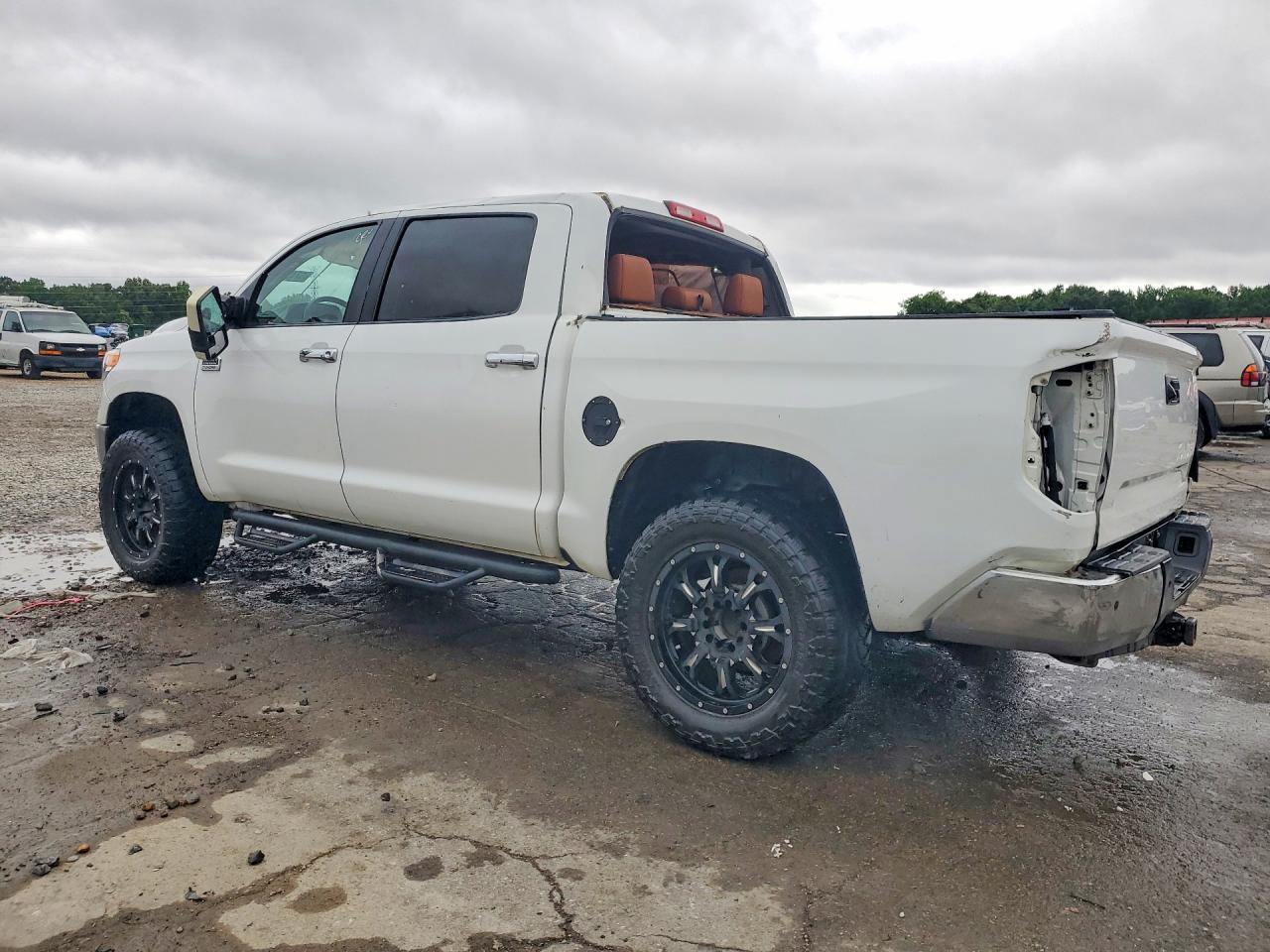 2014 Toyota Tundra Crewmax Platinum Белый vin: 5TFAY5F19EX364099