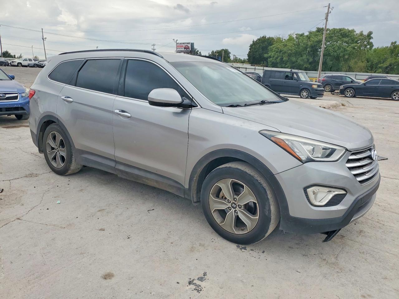 2014 Hyundai Santa Fe Gls Серебряный vin: KM8SM4HF1EU053556