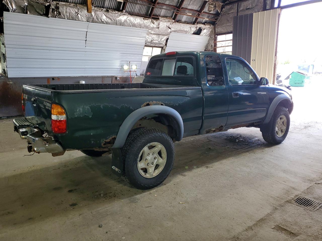 2001 Toyota Tacoma Xtracab Green vin: 5TEWN72N21Z769372
