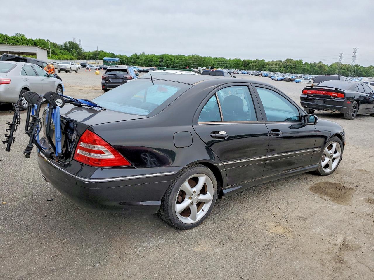 2006 Mercedes-benz C 230 Black vin: WDBRF52H66F743594