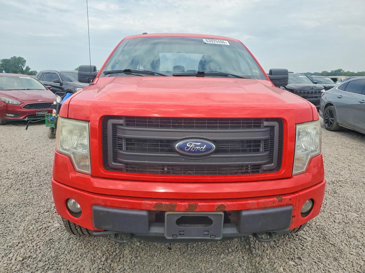 2013 Ford F150 Super Cab Red vin: 1FTFX1EF3DFC61490