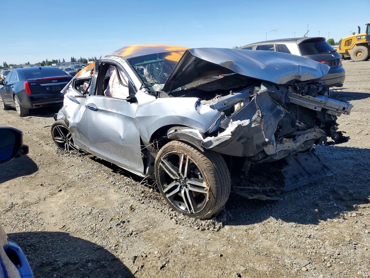 2017 Honda Accord Sport Silver vin: 1HGCR2F51HA277569