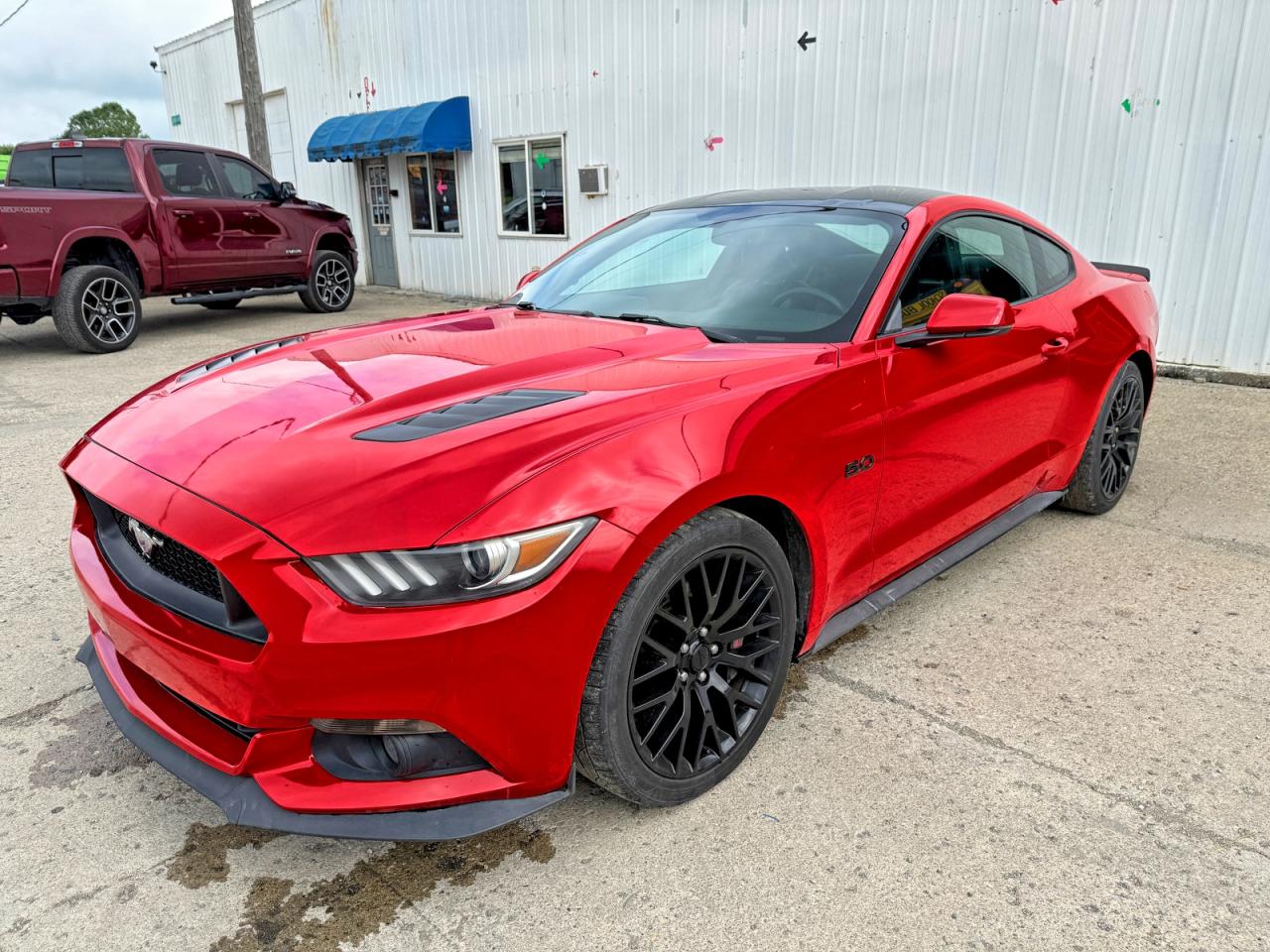 2015 Ford Mustang Gt Red vin: 1FA6P8CF1F5434143