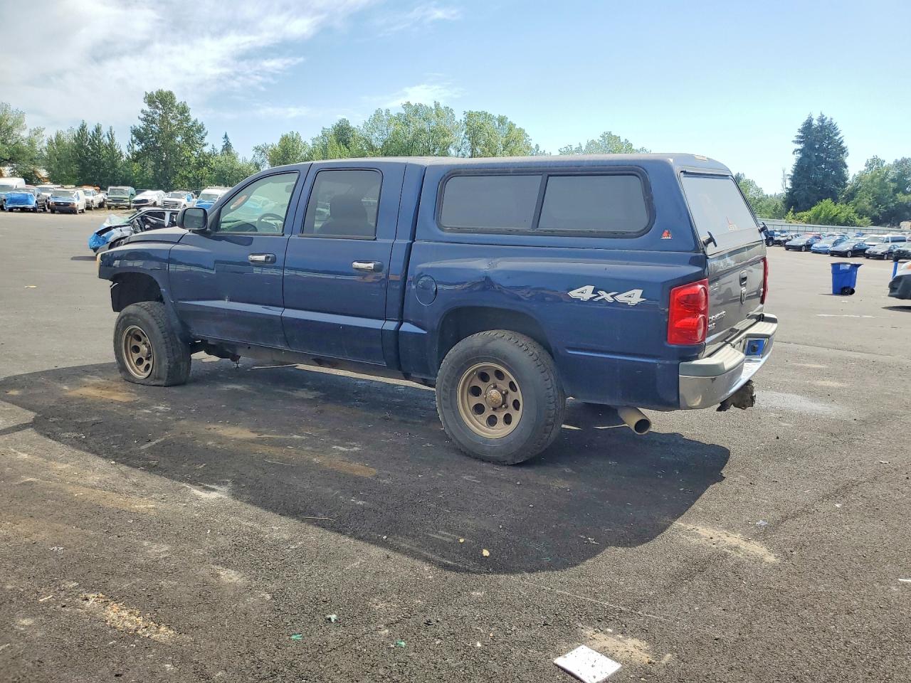 2005 Dodge Dakota Quad Slt Blue vin: 1D7HW48N15S288721