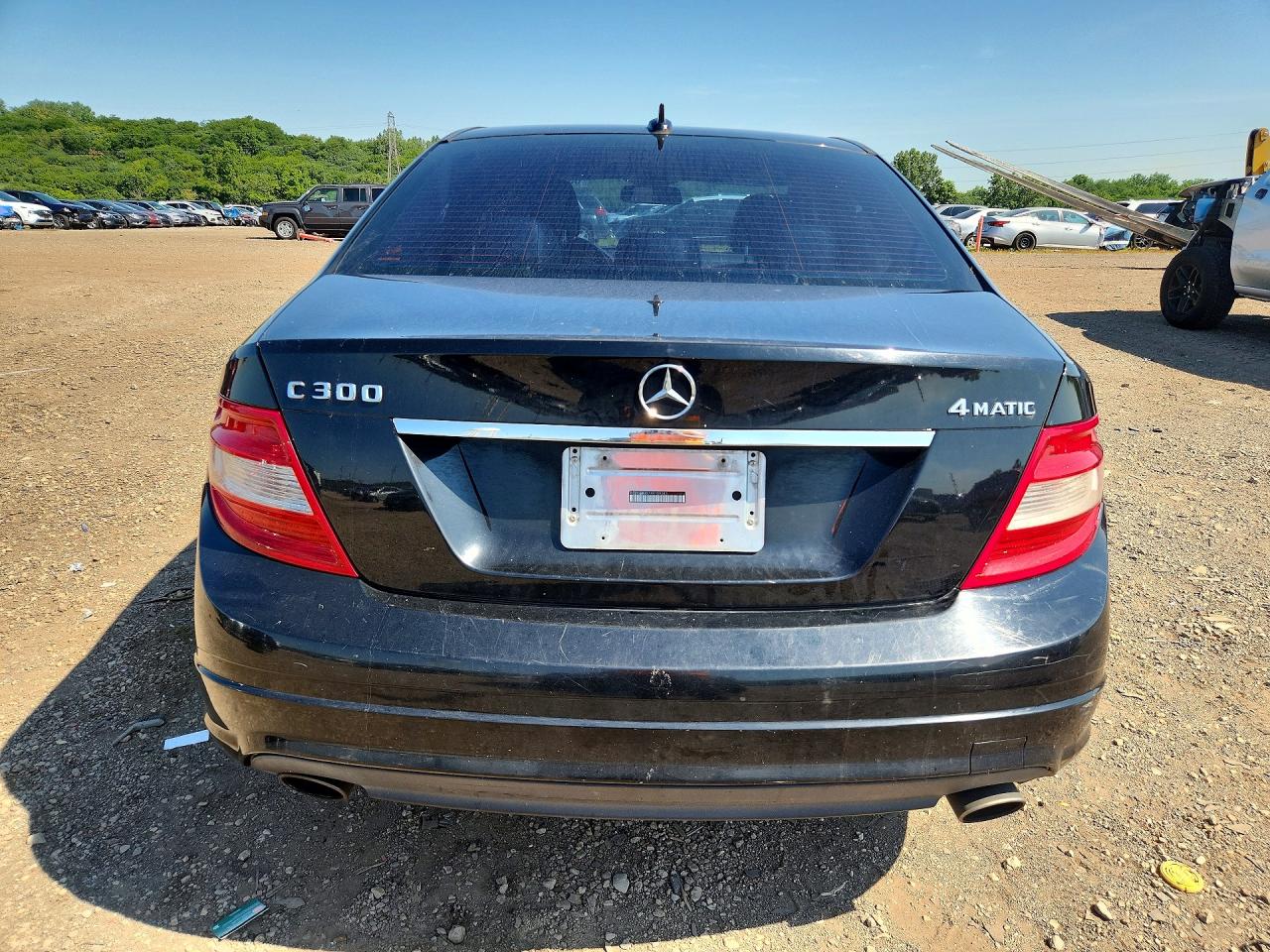 2010 Mercedes-benz C 300 4matic Black vin: WDDGF8BB7AR109343