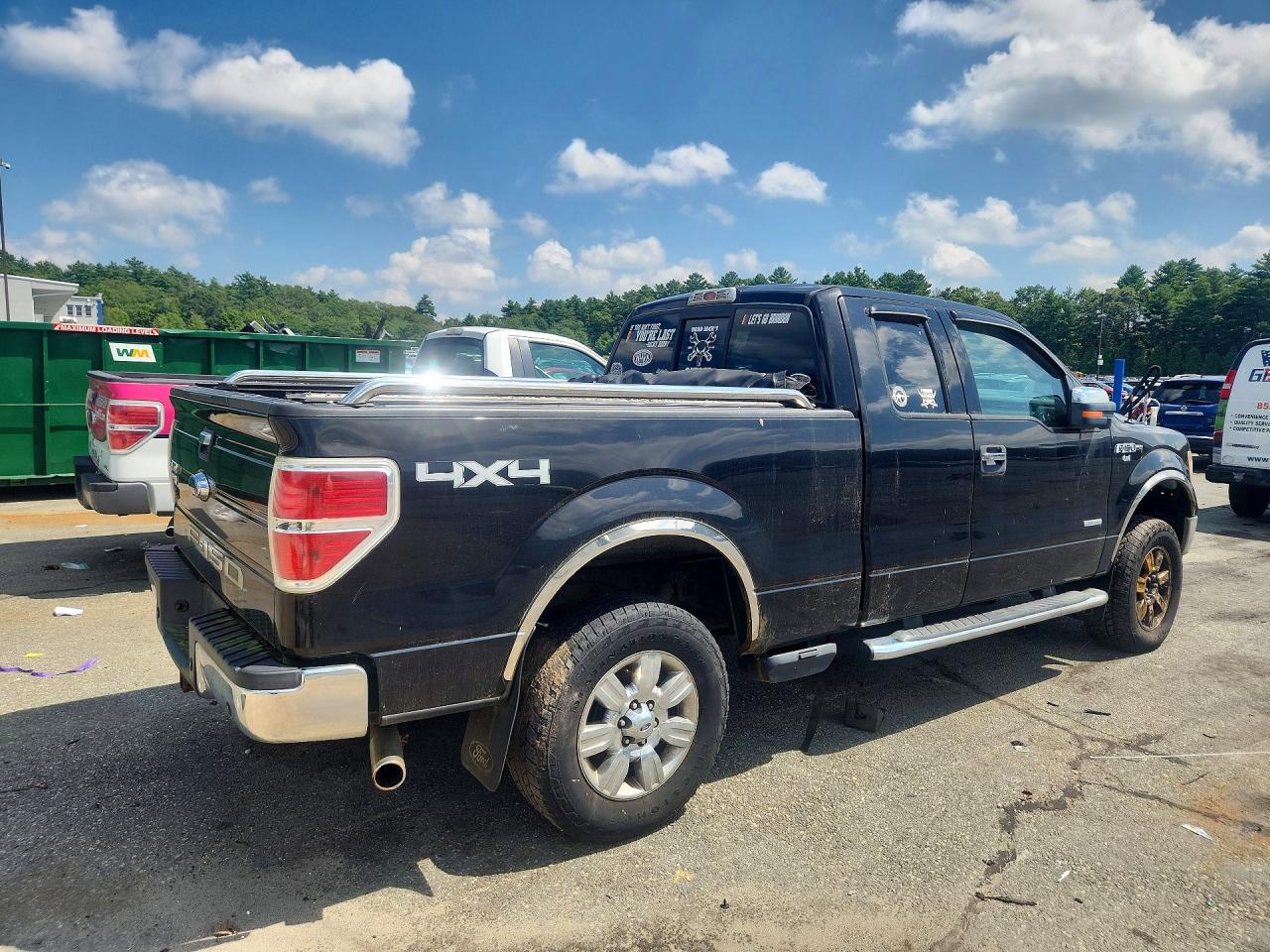2012 Ford F150 Super Cab Black vin: 1FTFX1ET4CFA07985