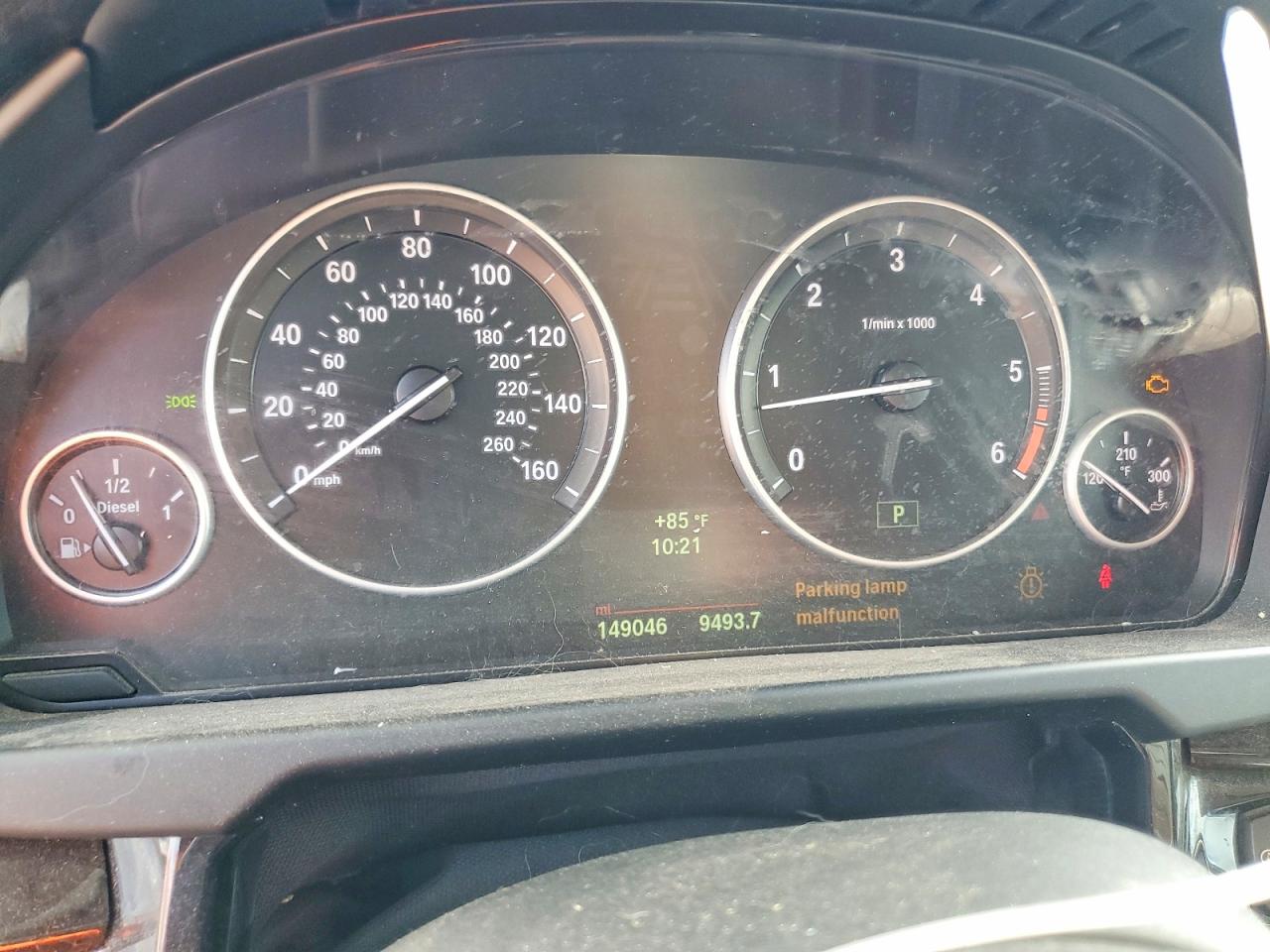 2014 Bmw X5 Xdrive35d Серый vin: 5UXKS4C5XE0J93958