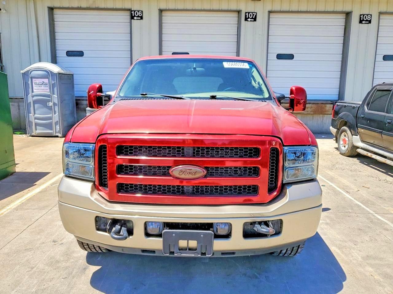 2005 Ford Excursion Eddie Bauer Red vin: 1FMSU45PX5EA49500