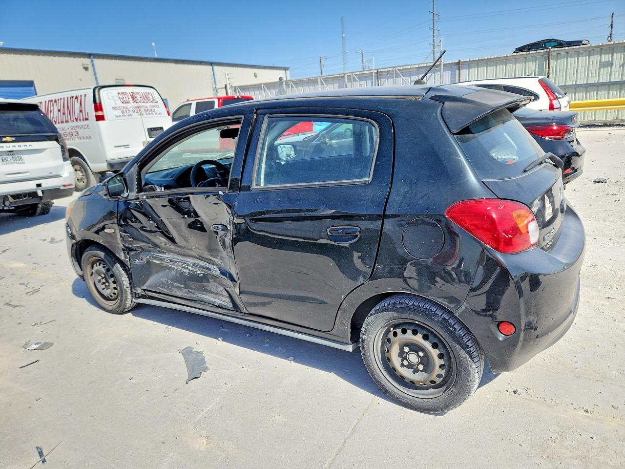 2015 Mitsubishi Mirage De Черный vin: ML32A3HJ5FH060891