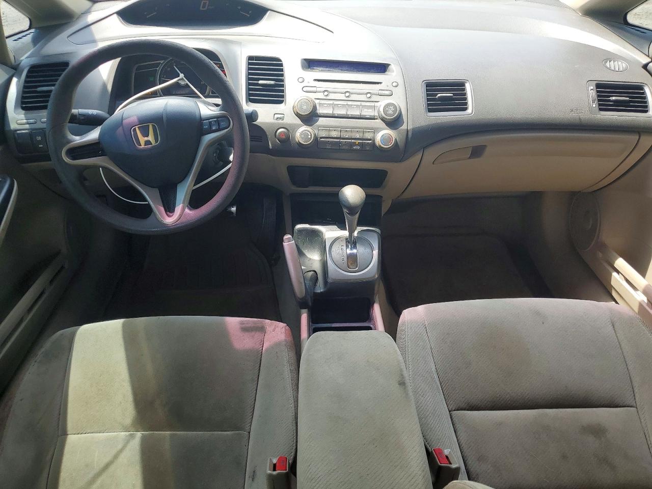 2009 Honda Civic Lx White vin: 2HGFA16569H539913