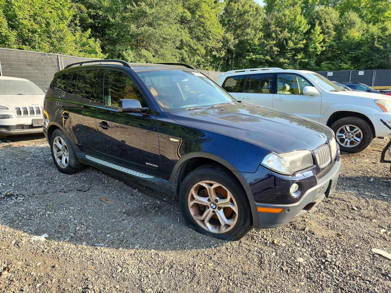 2009 Bmw X3 Xdrive30i Blue vin: WBXPC93479WJ31349