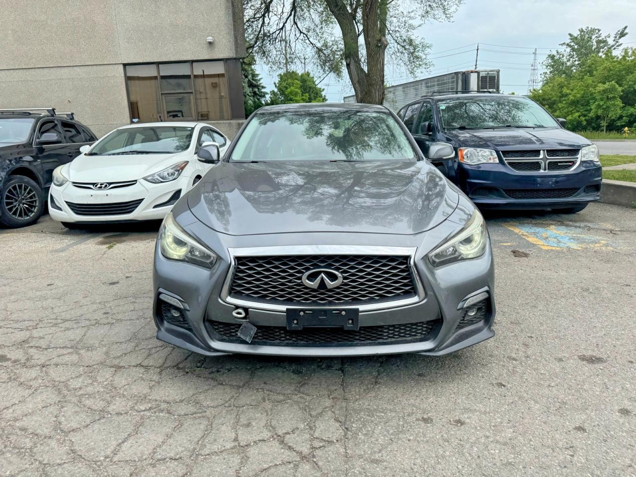 2018 Infiniti Q50 3.0t Luxe Gray vin: JN1EV7AR6JM611757