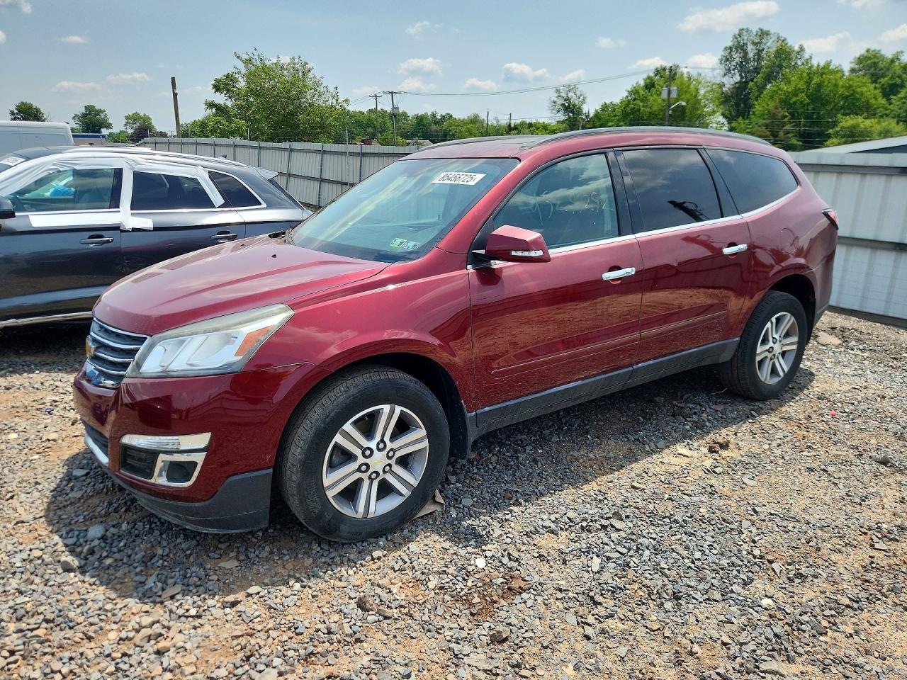 2015 Chevrolet Traverse Lt Maroon vin: 1GNKVHKD7FJ215247