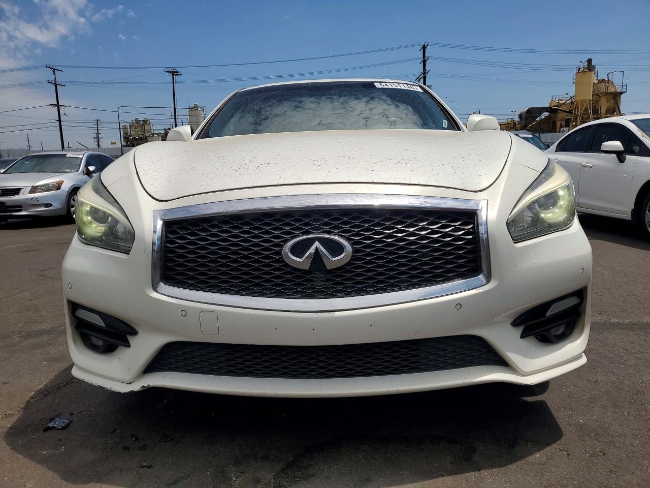 2015 Infiniti Q70 3.7 White vin: JN1BY1AP3FM542703