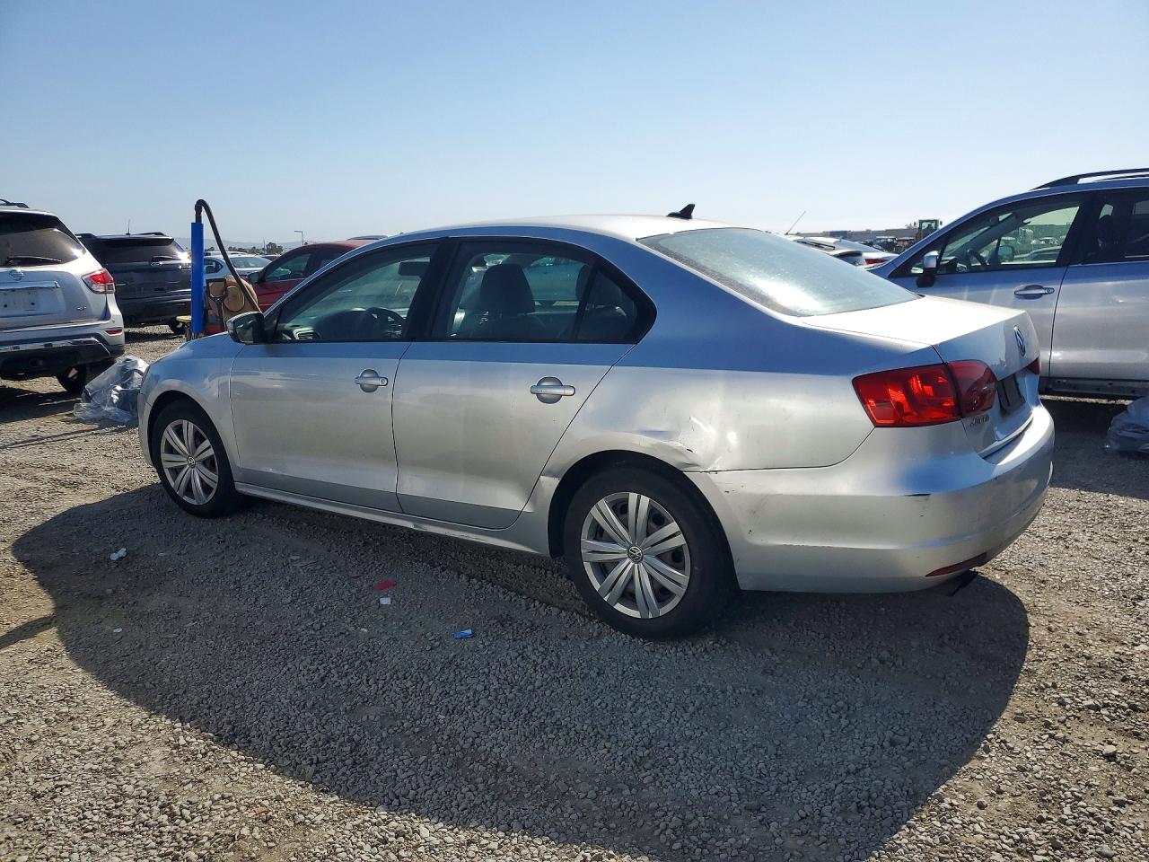 2014 Volkswagen Jetta Se Silver vin: 3VWD17AJ5EM402886