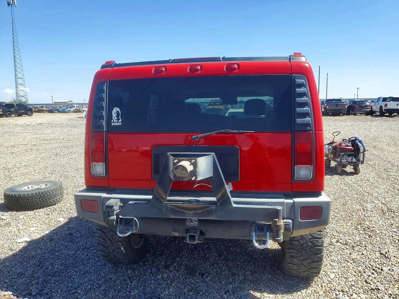 2007 Hummer H2 Red vin: 5GRGN23U47H108111