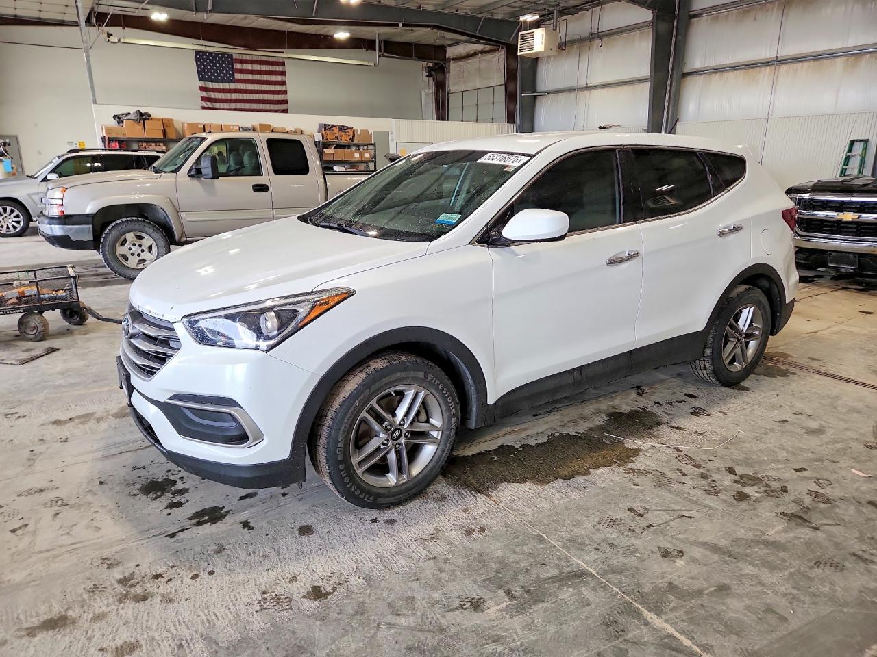 2018 Hyundai Santa Fe Sport 2.4l Белый vin: 5NMZTDLB7JH062872